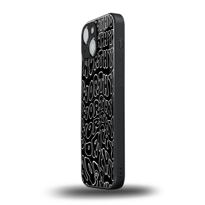 worthy black back phone cover | glass case for iphone 13 mini