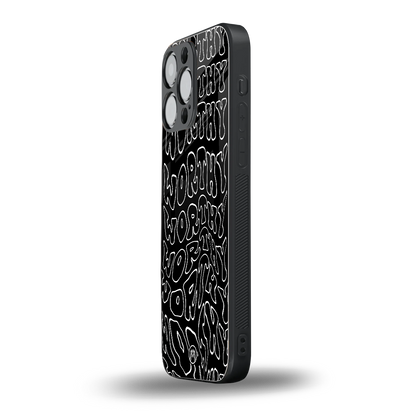 worthy black back phone cover | glass case for iphone 13 pro max