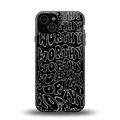 worthy black back phone cover | glass case for iphone 13