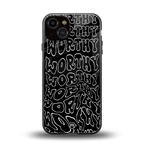 worthy black back phone cover | glass case for iphone 13