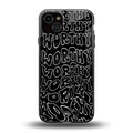 worthy black back phone cover | glass case for iphone 15 plus