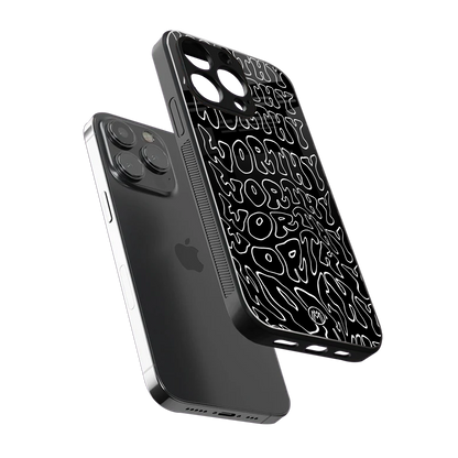 worthy black back phone cover | glass case for iphone 14 pro max