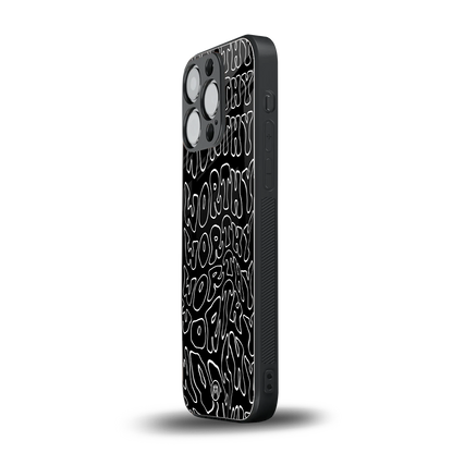 worthy black back phone cover | glass case for iphone 14 pro