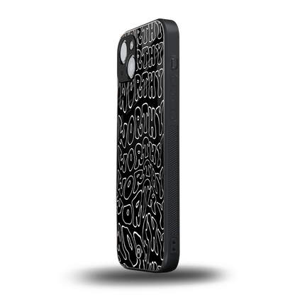 worthy black back phone cover | glass case for iphone 15