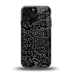 worthy black back phone cover | glass case for iphone 16 pro max