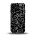 worthy black back phone cover | glass case for iphone 16 pro