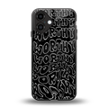 worthy black back phone cover | glass case for iphone 16
