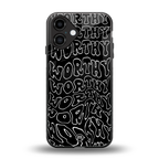 worthy black back phone cover | glass case for iphone 16