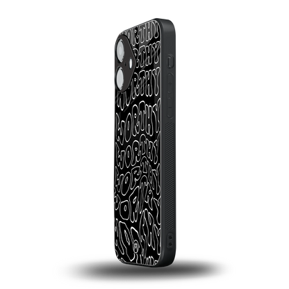 worthy black back phone cover | glass case for iphone 16