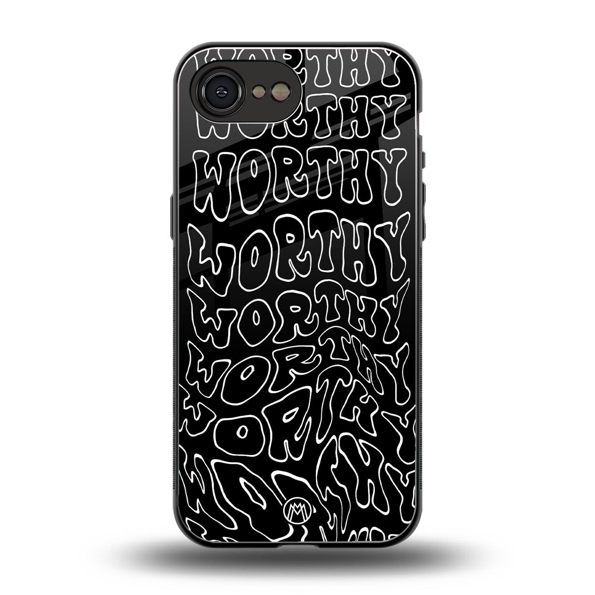 worthy black back phone cover | glass case for iphone 16e