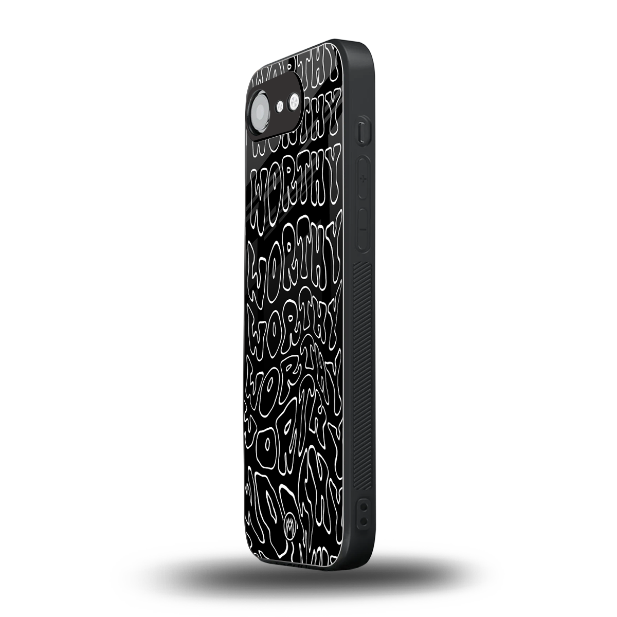 worthy black back phone cover | glass case for iphone 16e