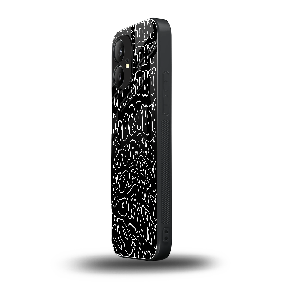 worthy black back phone cover | glass case for nothing phone 1