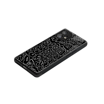 worthy black back phone cover | glass case for nothing phone 1