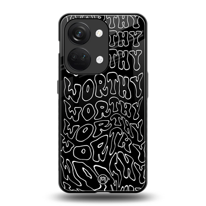 worthy black back phone cover | glass case for oneplus nord 3