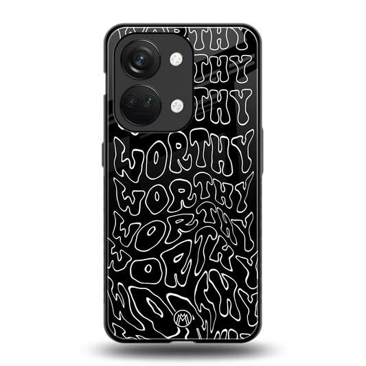 worthy black back phone cover | glass case for oneplus nord 3