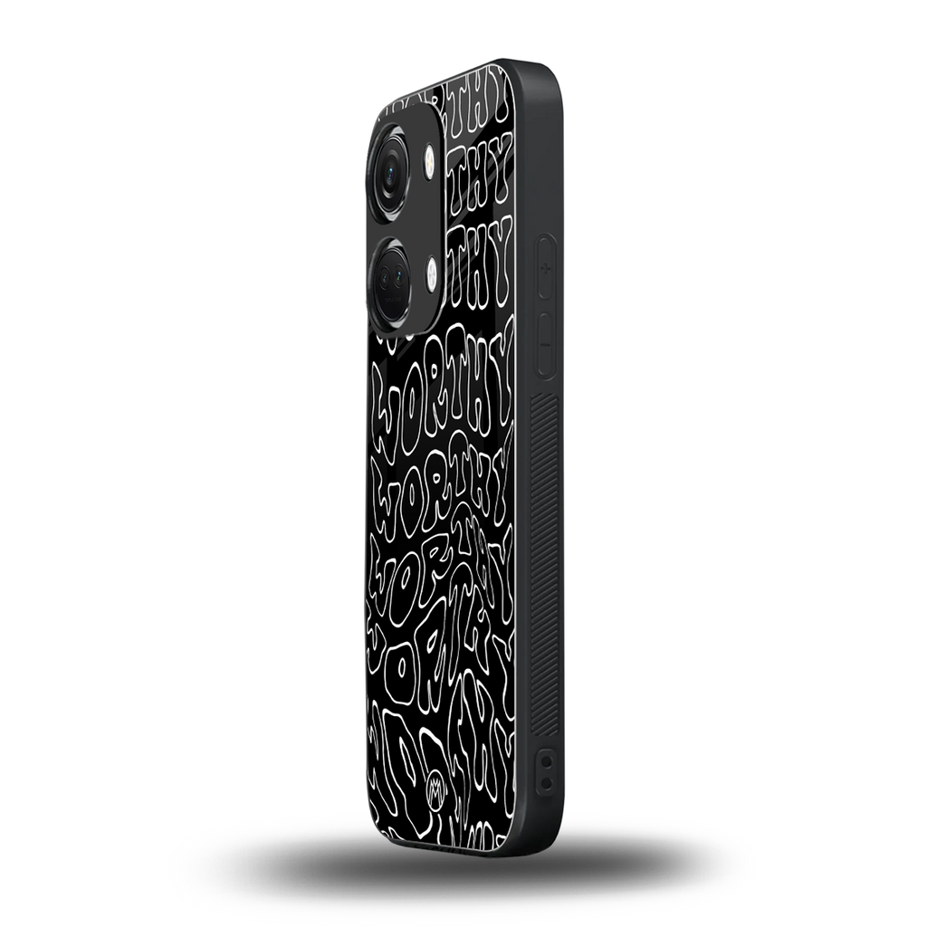 worthy black back phone cover | glass case for oneplus nord 3