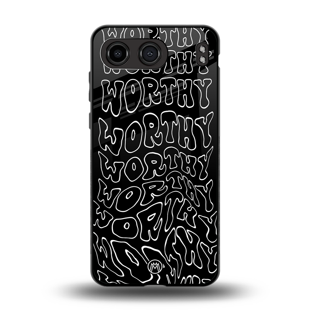 worthy black back phone cover | glass case for oneplus nord 4