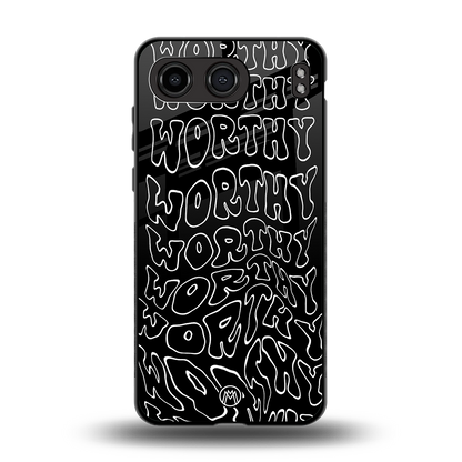 worthy black back phone cover | glass case for oneplus nord 4