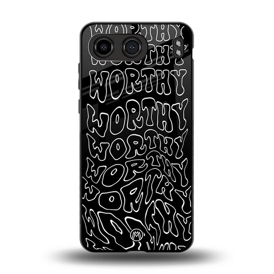 worthy black back phone cover | glass case for oneplus nord 4