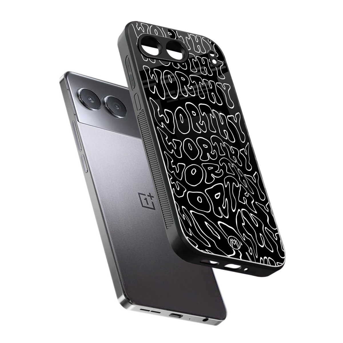 worthy black back phone cover | glass case for oneplus nord 4