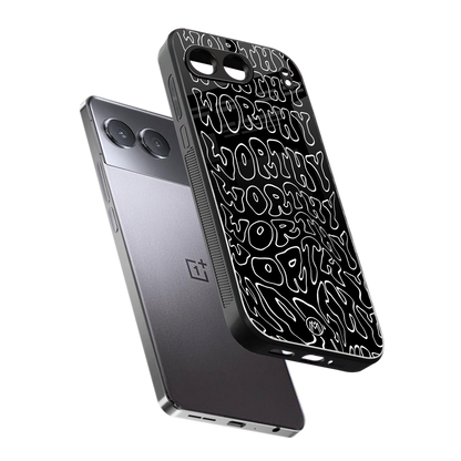 worthy black back phone cover | glass case for oneplus nord 4