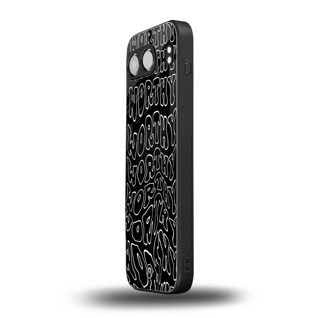 worthy black back phone cover | glass case for oneplus nord 4