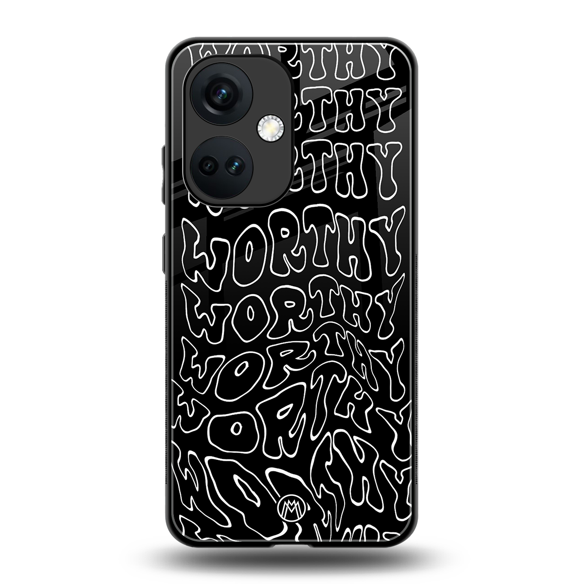 worthy black back phone cover | glass case for oneplus nord ce 3