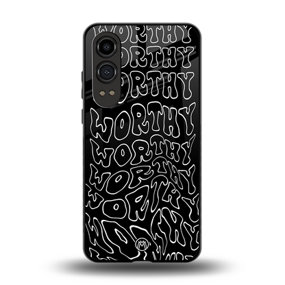 worthy black back phone cover | glass case for oneplus nord ce 4 lite