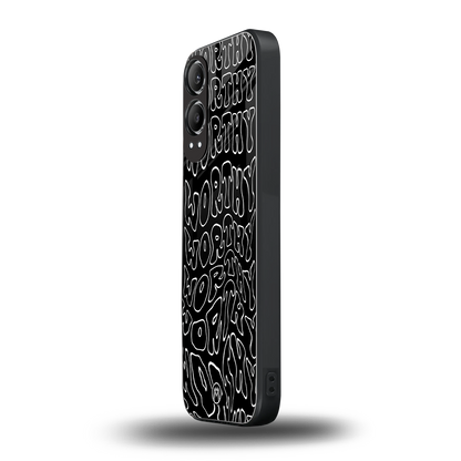 worthy black back phone cover | glass case for oneplus nord ce 4 lite