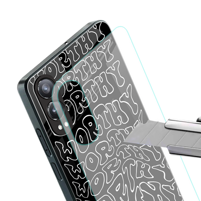 worthy black back phone cover | glass case for oneplus nord ce 4 lite