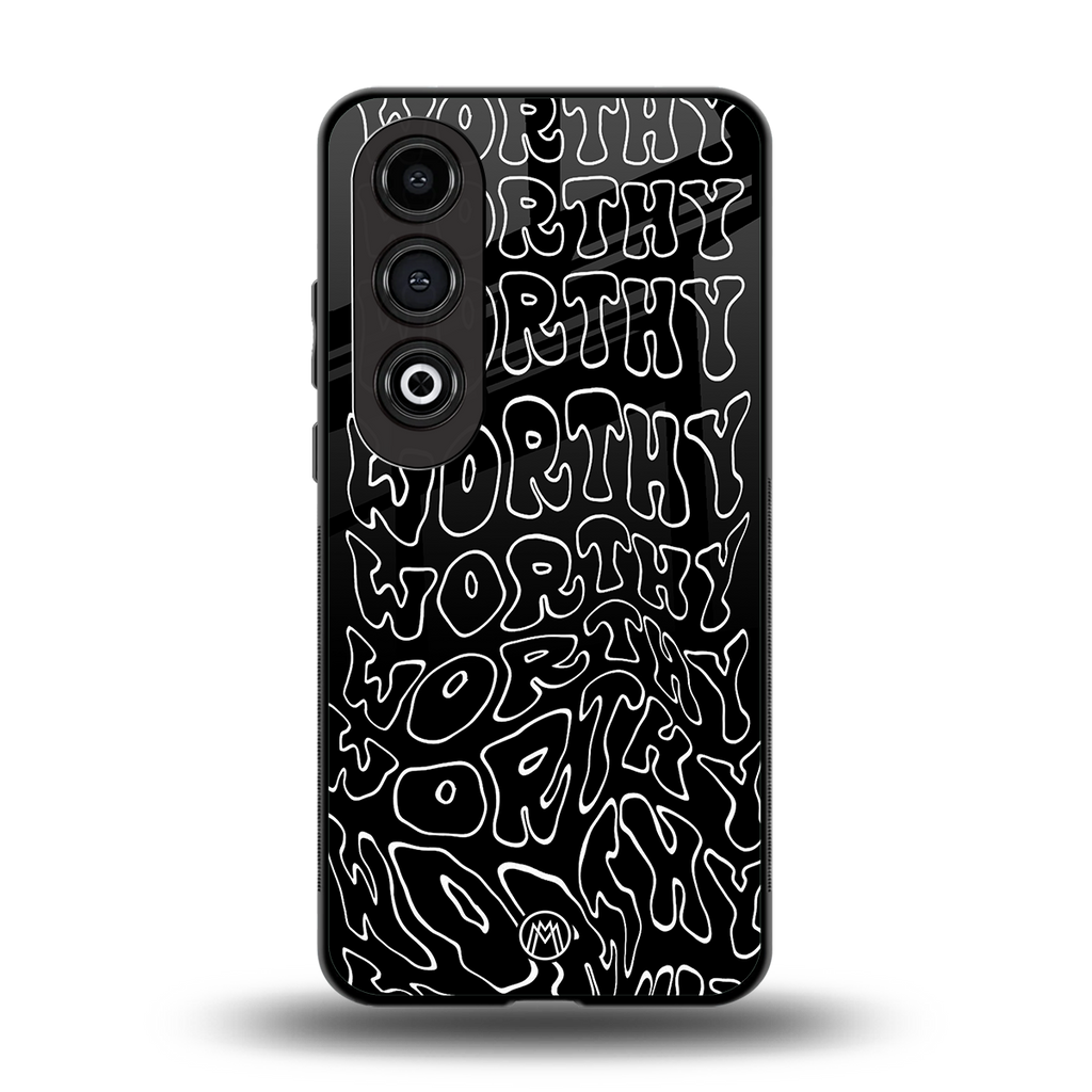 worthy black back phone cover | glass case for oneplus nord ce 4