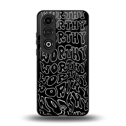 worthy black back phone cover | glass case for oneplus nord ce 4
