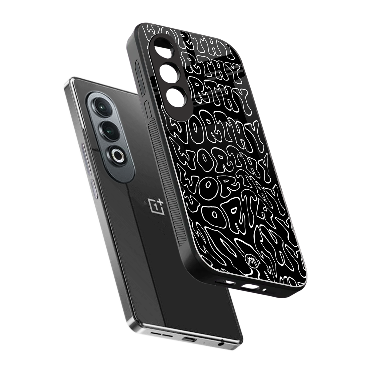 worthy black back phone cover | glass case for oneplus nord ce 4