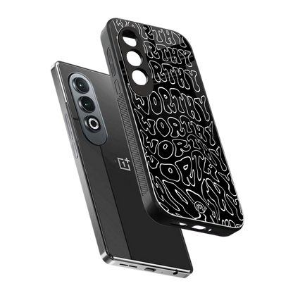 worthy black back phone cover | glass case for oneplus nord ce 4