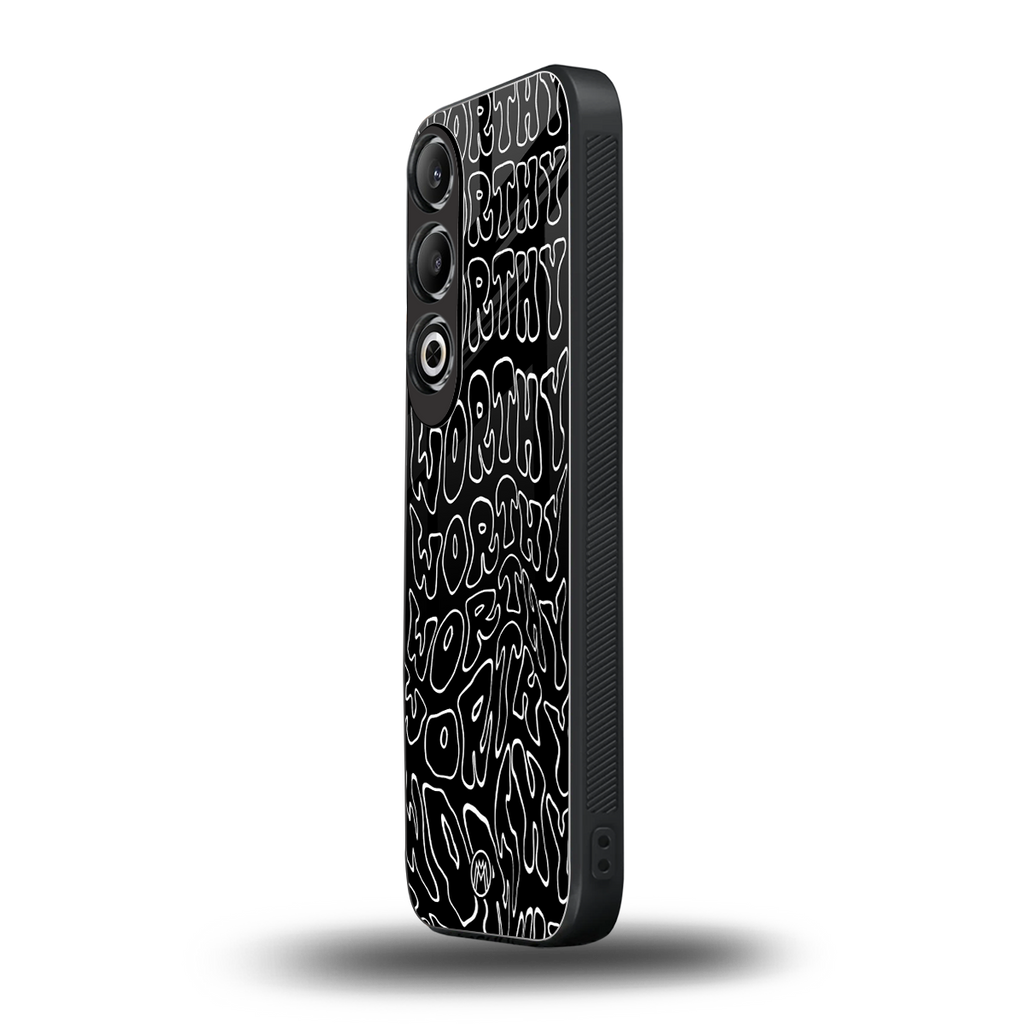 worthy black back phone cover | glass case for oneplus nord ce 4