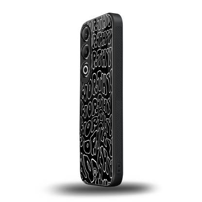 worthy black back phone cover | glass case for oneplus nord ce 4