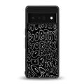 worthy black back phone cover | glass case for google pixel 6 pro