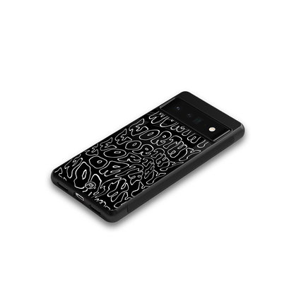 worthy black back phone cover | glass case for google pixel 6 pro