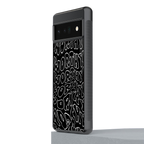 worthy black back phone cover | glass case for google pixel 6 pro
