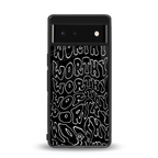 worthy black back phone cover | glass case for google pixel 6