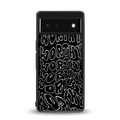 worthy black back phone cover | glass case for Google Pixel 6A