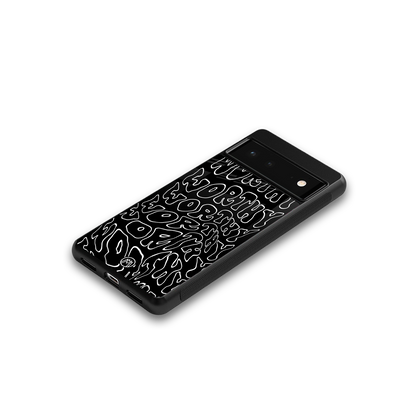worthy black back phone cover | glass case for Google Pixel 6A