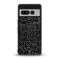 worthy black back phone cover | glass case for google pixel 7 pro