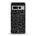 worthy black back phone cover | glass case for google pixel 7 pro