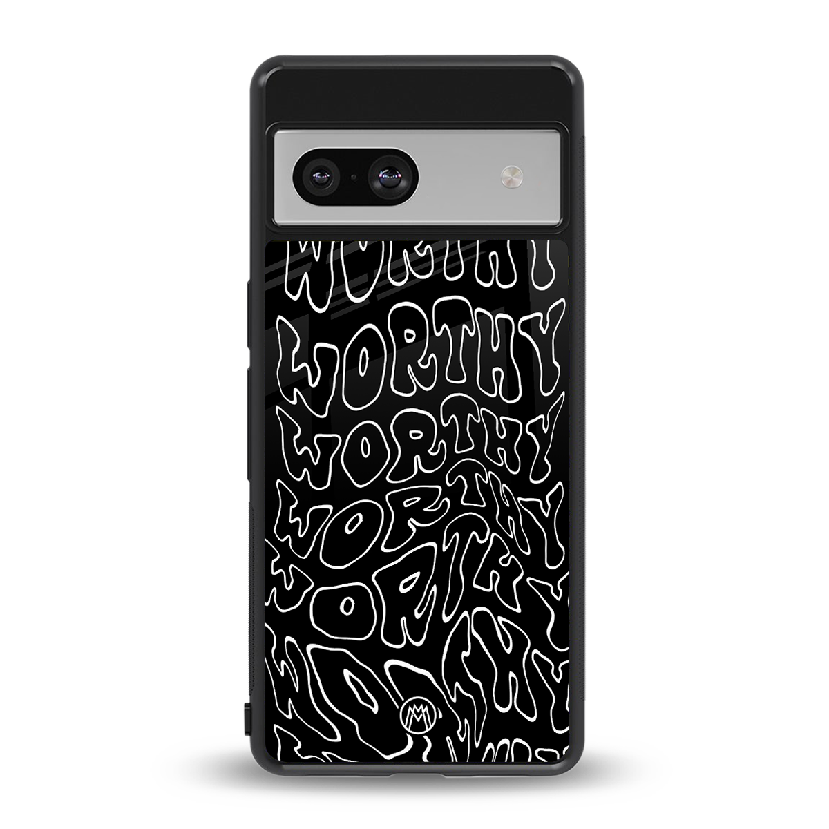worthy black back phone cover | glass case for Google Pixel 7
