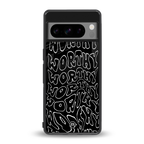 worthy black back phone cover | glass case for google pixel 8 pro