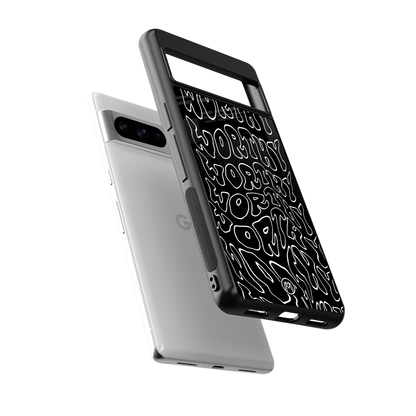 worthy black back phone cover | glass case for google pixel 8 pro