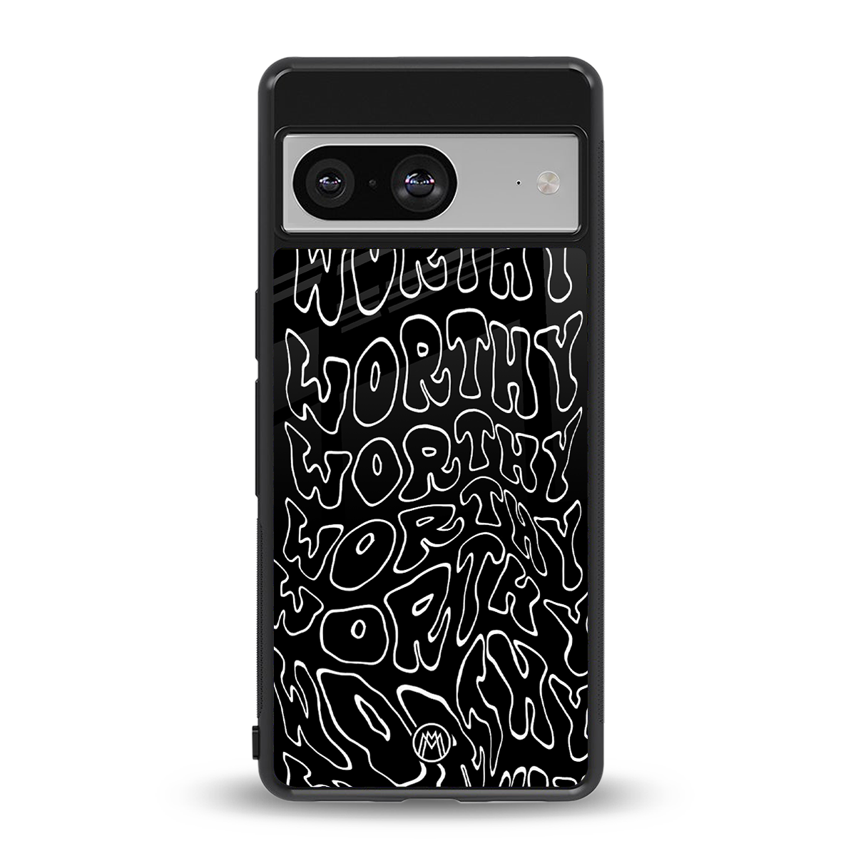 worthy black back phone cover | glass case for Google Pixel 8