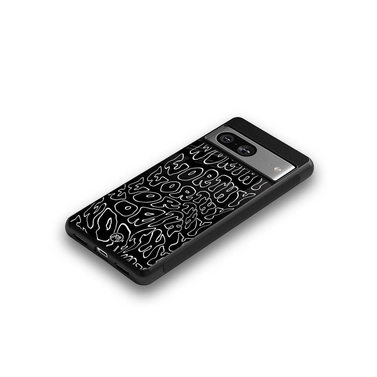 worthy black back phone cover | glass case for Google Pixel 8