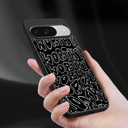 worthy black back phone cover | glass case for google pixel 9